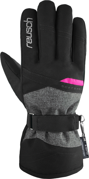 Reusch Hellen R-TEX® XT  6290233 7771 black grey pink front